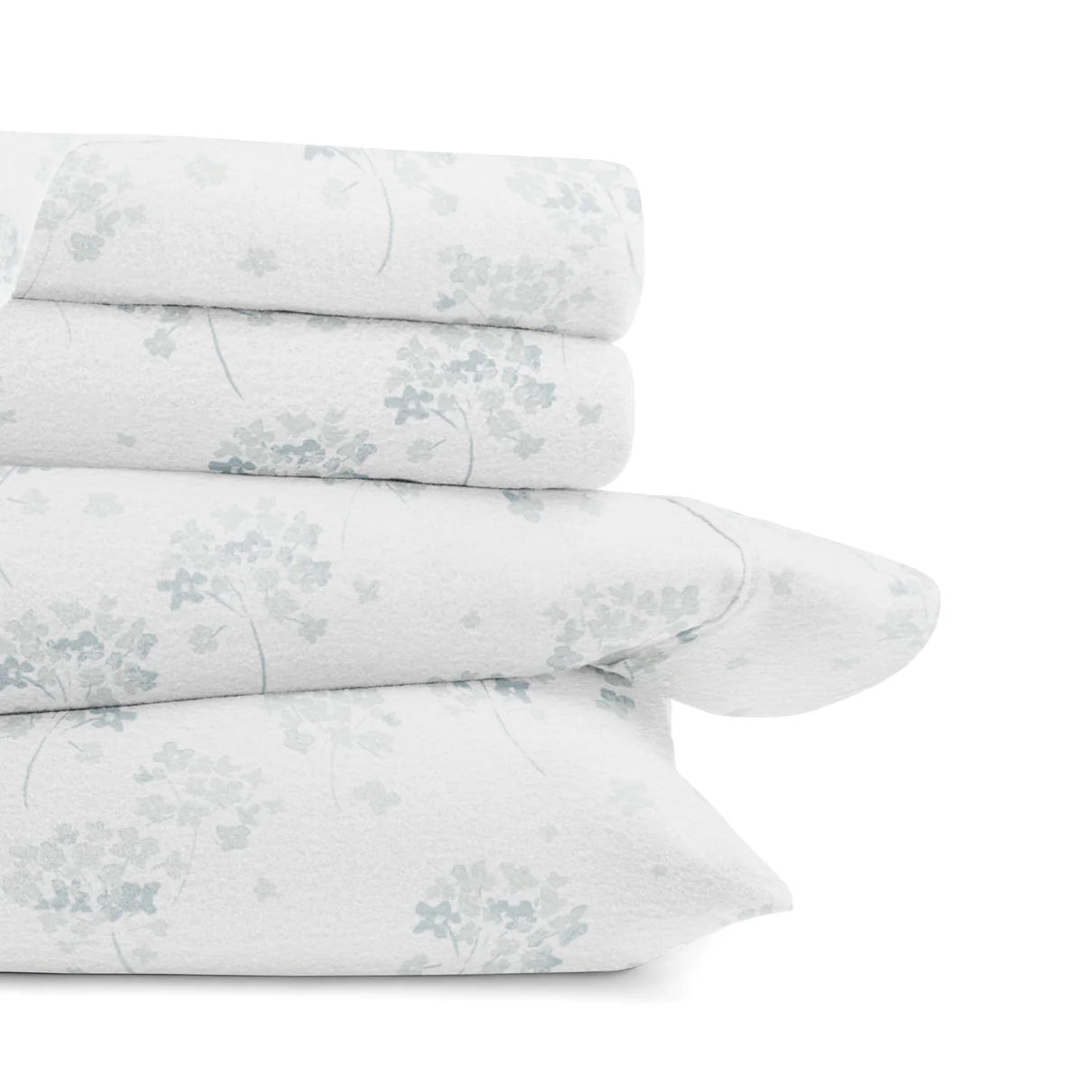 Flower Bunch 4-Piece 100% Cotton Flannel Sheet Set