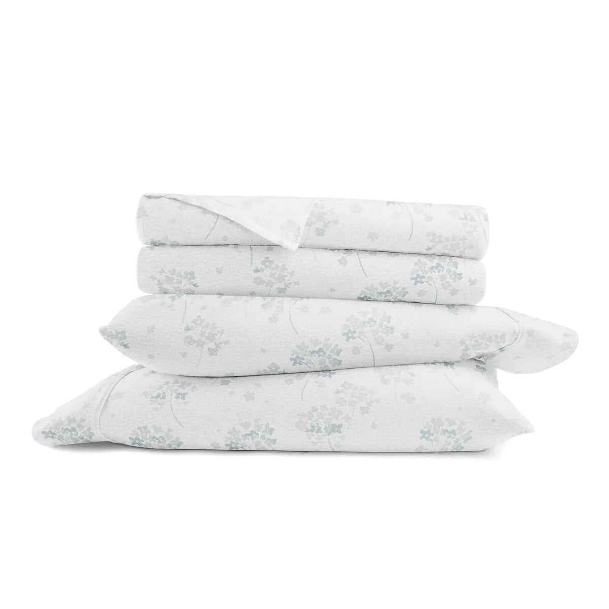 Flower Bunch 4-Piece 100% Cotton Flannel Sheet Set