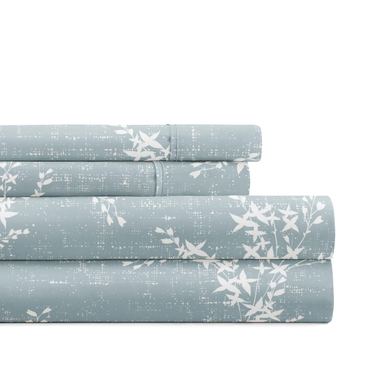 Distressed Willow 4-Piece Patterned Sheet Set