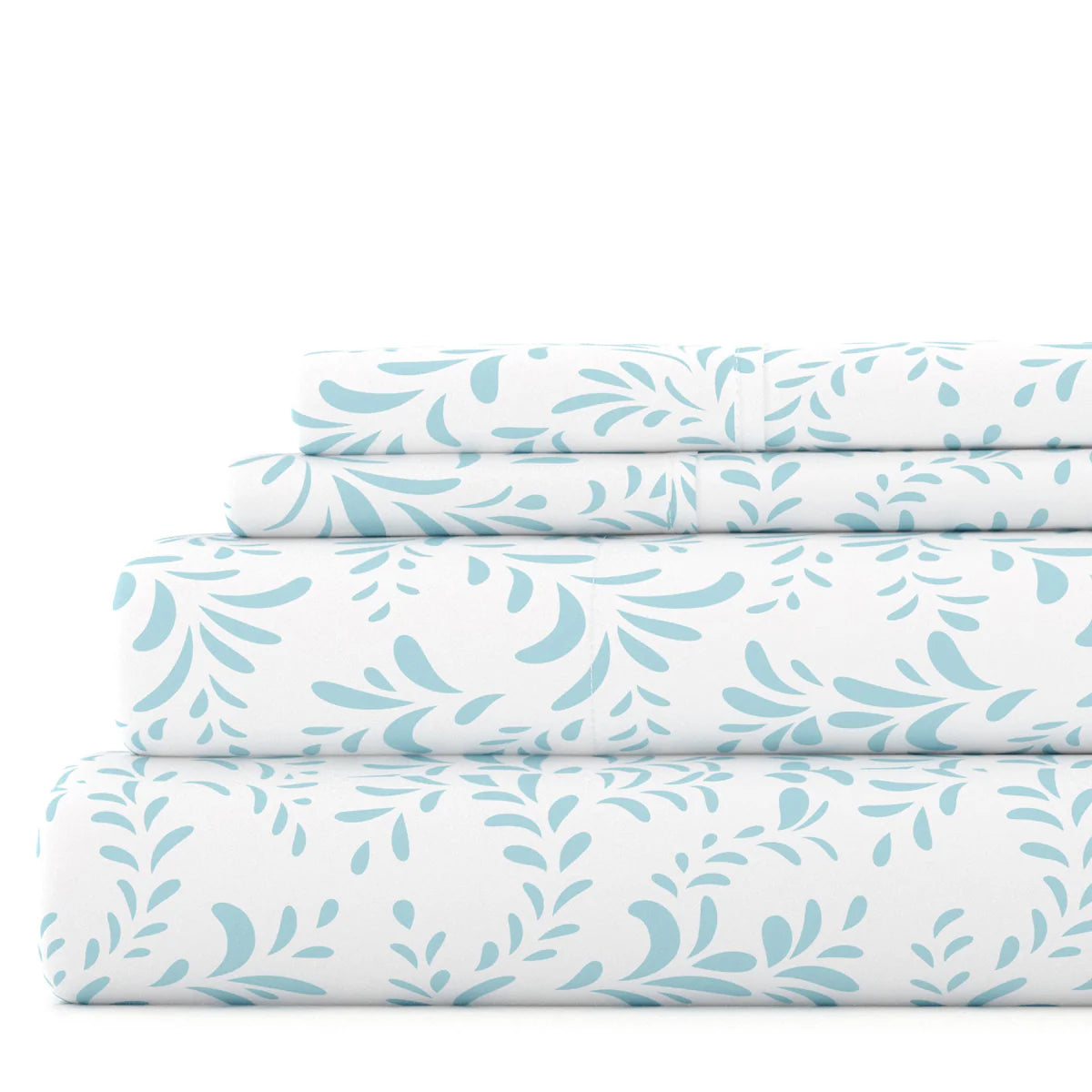 Burst of Vines 4-Piece Patterned Sheet Set