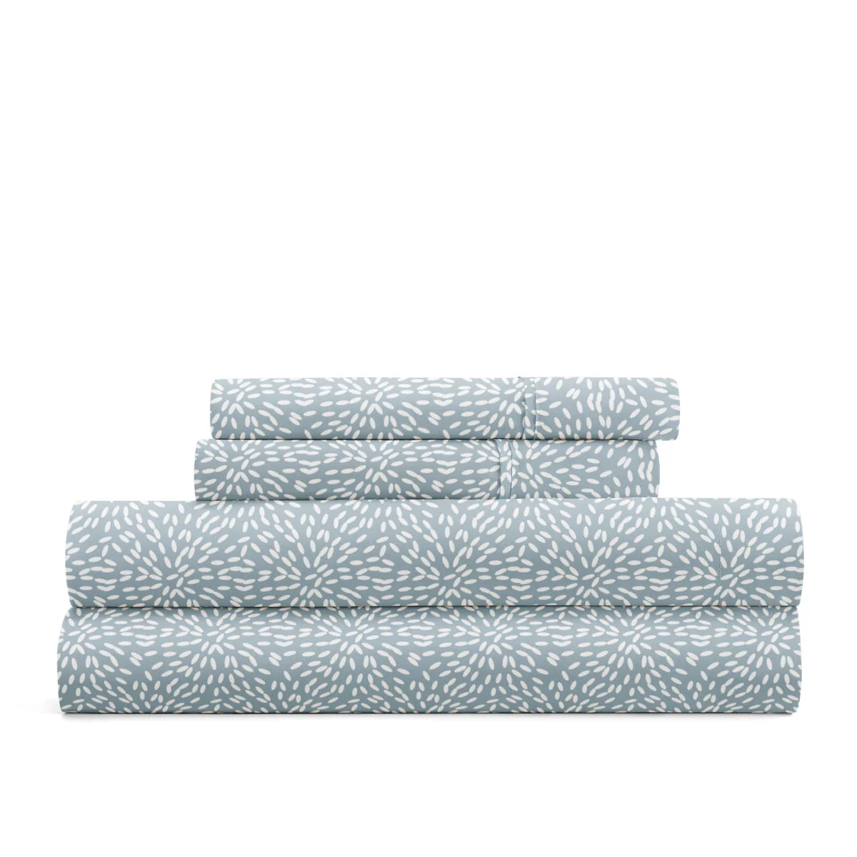 Modern Circles 4-Piece Patterned Sheet Set