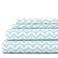 Puffed Chevron 4-Piece Patterned Sheet Set