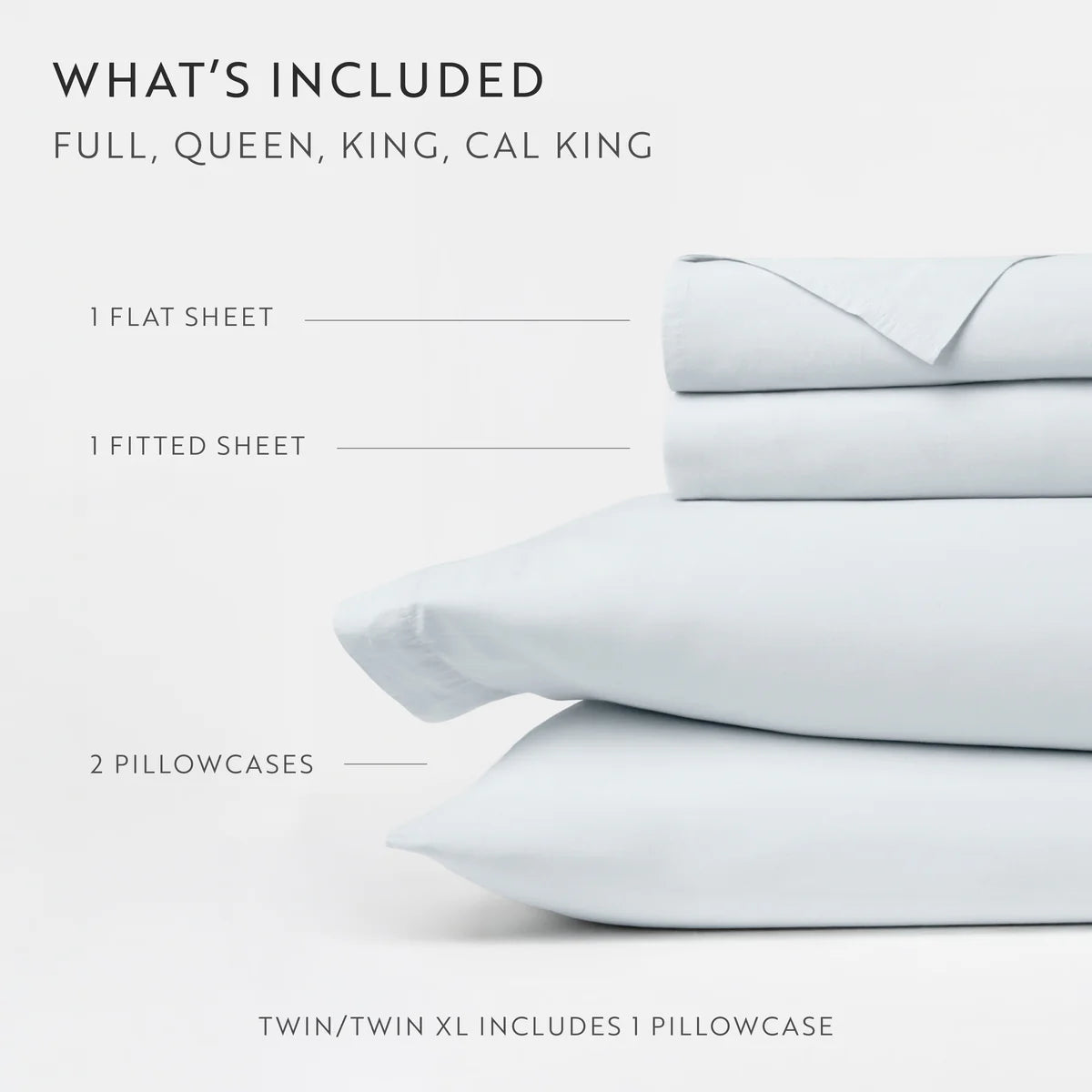 4-Piece 100% Cotton Percale Sheet Set