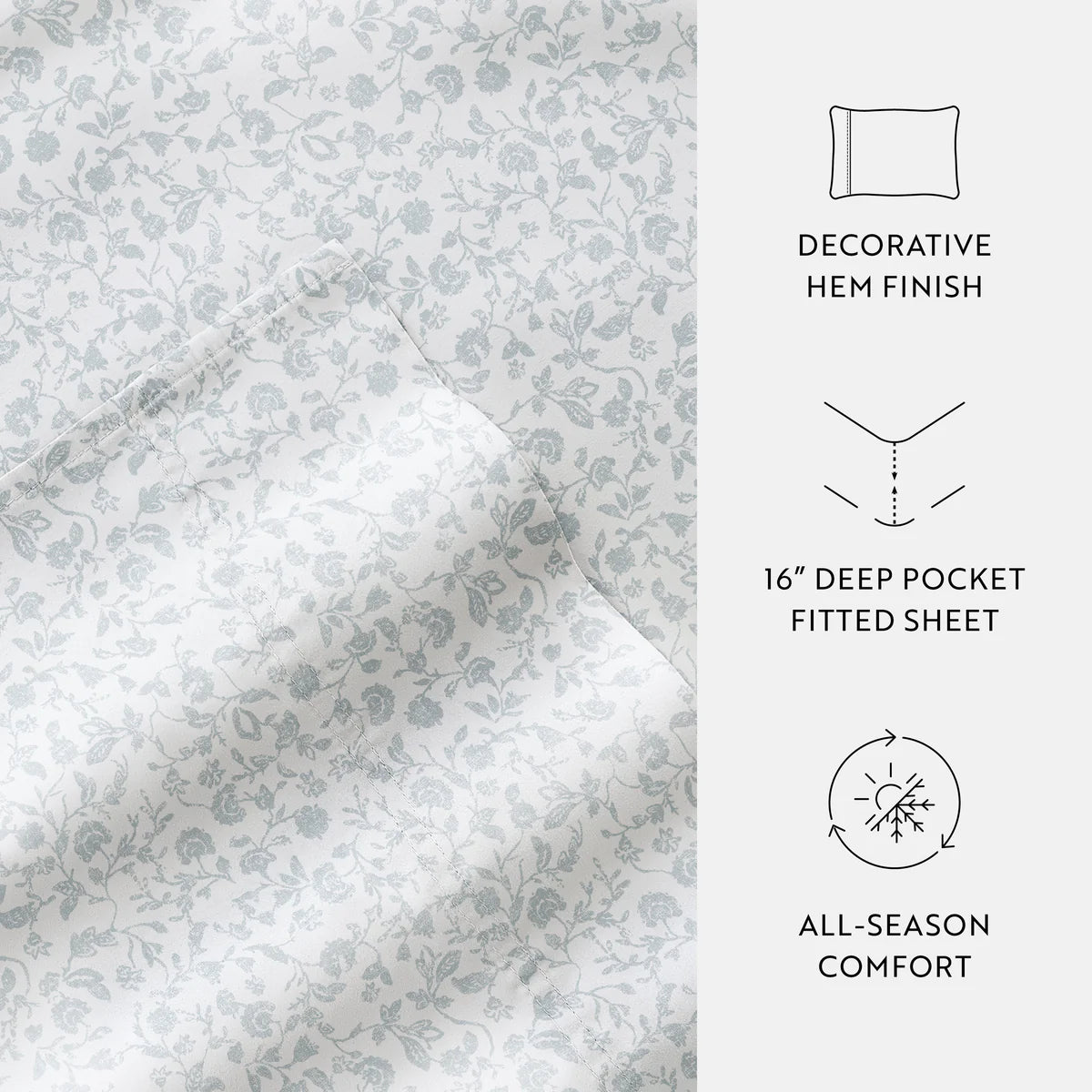 Rustic Jacobean 100% Cotton Long Staple Sheet Set
