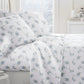 Rose Bunch 4-Piece 100% Cotton Flannel Sheet Set