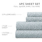 Modern Circles 4-Piece Patterned Sheet Set