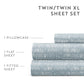 Dashed Lines 4-Piece Patterned Sheet Set