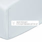 4-Piece 100% Cotton Percale Sheet Set