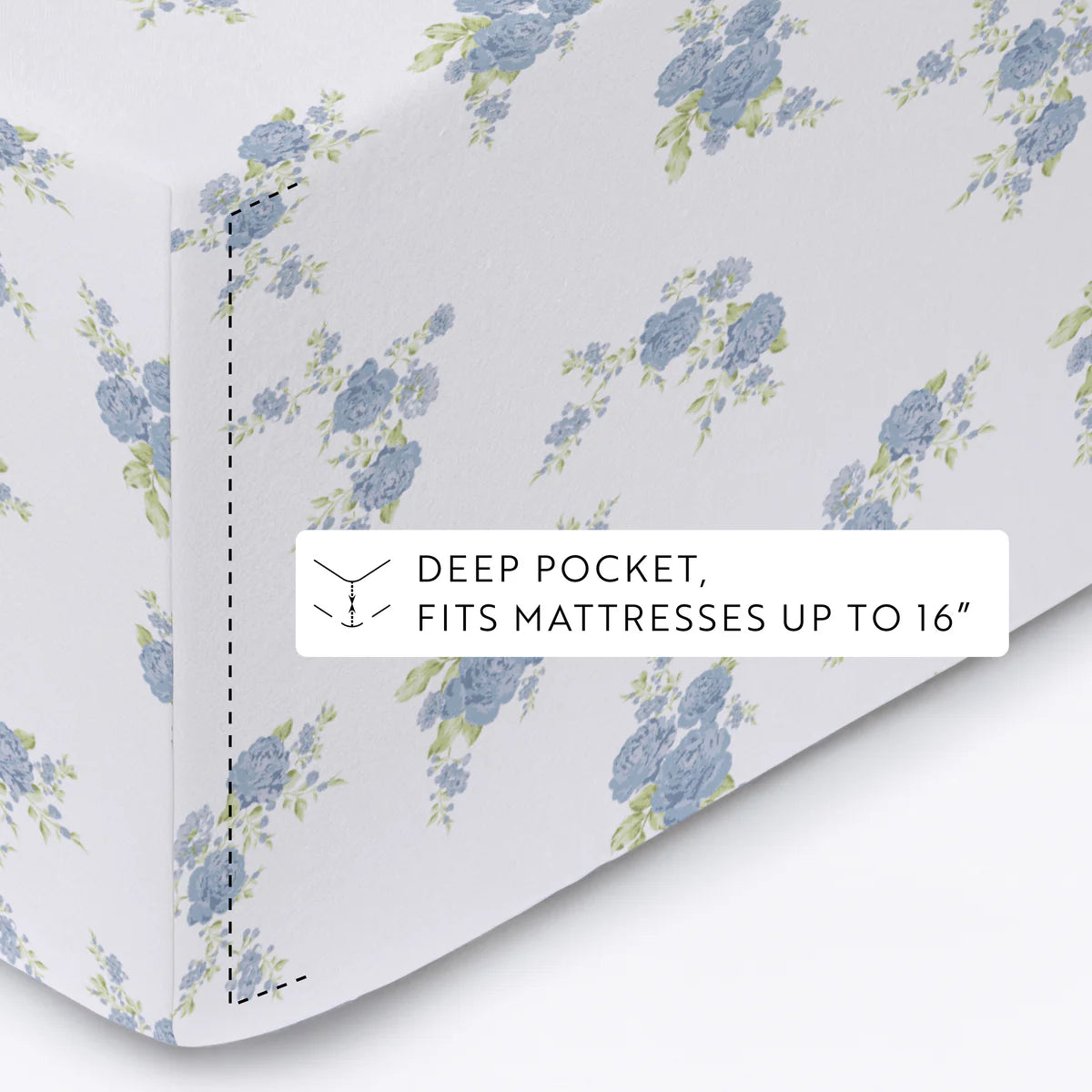 Rose Bunch 4-Piece 100% Cotton Flannel Sheet Set