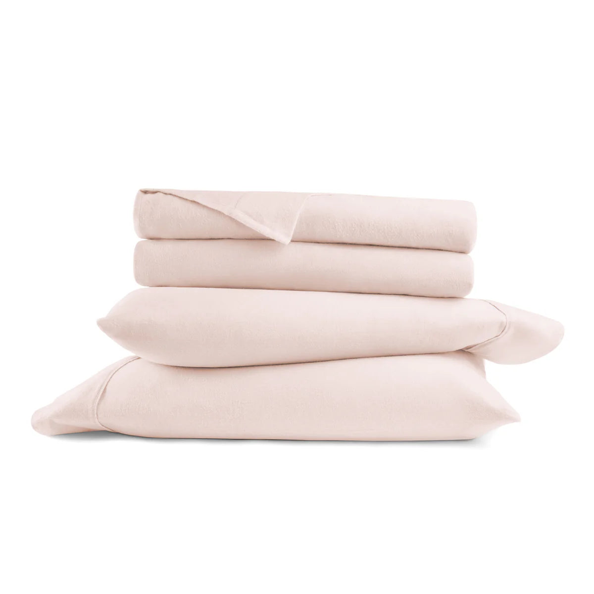 4-Piece 100% Cotton Flannel Sheet Set