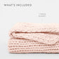 Chunky Hand-Knit Oversized Throw Blanket