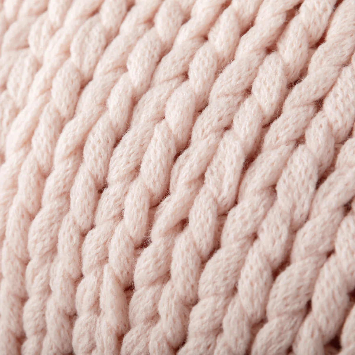 Chunky Hand-Knit Oversized Throw Blanket