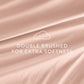 6-Piece Double Brushed Solid Sheet Set