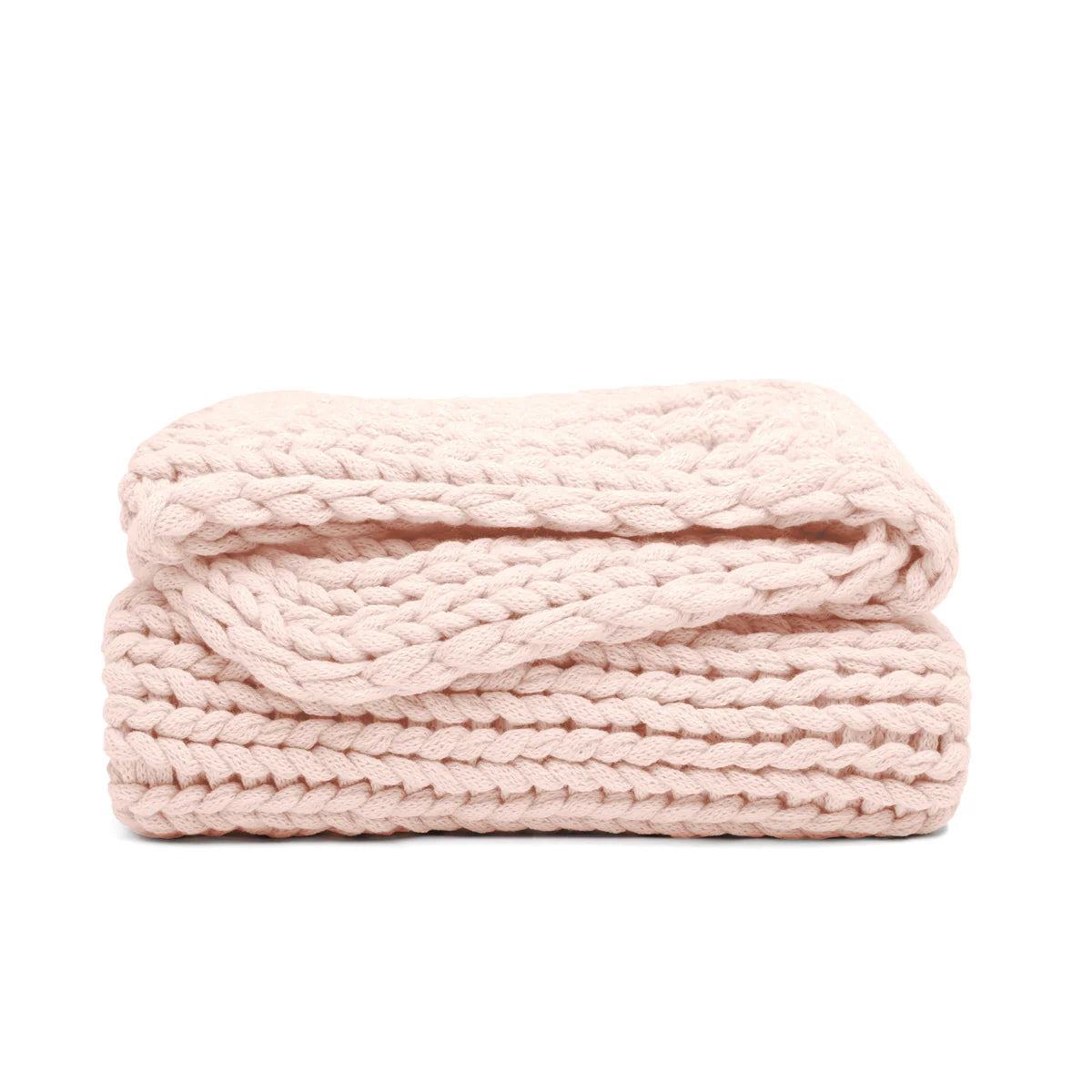 Chunky Hand-Knit Oversized Throw Blanket