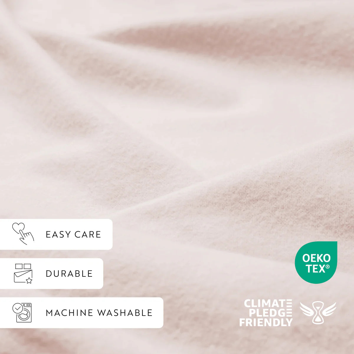 4-Piece 100% Cotton Flannel Sheet Set