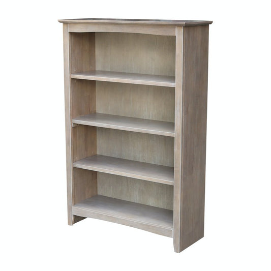 Home Accents - 48" H Shaker Bookcase Taupe Gray