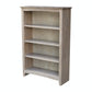 Home Accents - 48" H Shaker Bookcase Taupe Gray