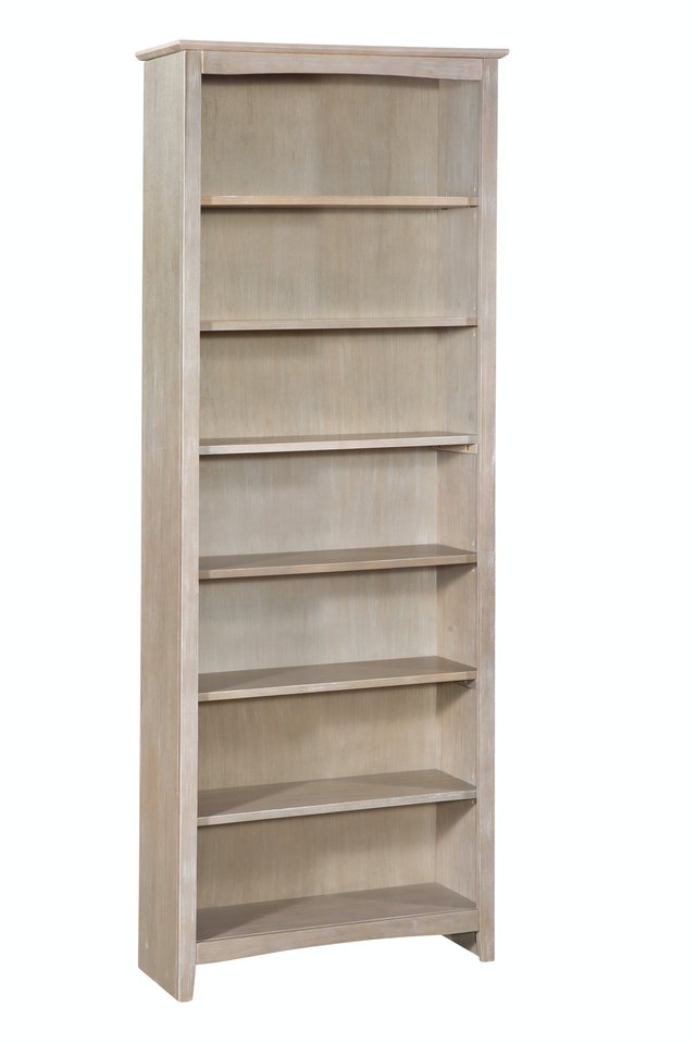Home Accents - 84" H Shaker Bookcase in Taupe Gray