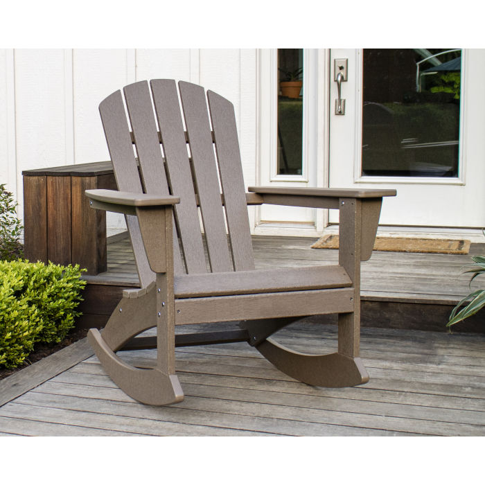 POLYWOOD - Nautical Adirondack Rocking Chair - Rocker