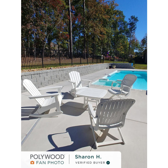 POLYWOOD - Nautical Adirondack Rocking Chair - Rocker