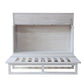 Kona Queen Size Wooden Cabinet Bed w/ Rattan Decor, USB Port, Drawer & 6-Inch Tri-fold Memory Foam Mattress - FREE SHIPPING !!!