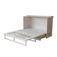 Kona Queen Size Wooden Cabinet Bed w/ Rattan Decor, USB Port, Drawer & 6-Inch Tri-fold Memory Foam Mattress - FREE SHIPPING !!!