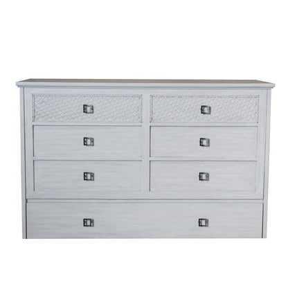 Kona Queen Size Wooden Cabinet Bed w/ Rattan Decor, USB Port, Drawer & 6-Inch Tri-fold Memory Foam Mattress - FREE SHIPPING !!!