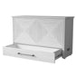 Fiji Queen Size Wooden Cabinet Bed w/ USB Port, Drawer & 6-Inch Tri-Fold Memory Foam Mattress - FREE SHIPPING !!!