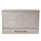 Fiji Queen Size Wooden Cabinet Bed w/ USB Port, Drawer & 6-Inch Tri-Fold Memory Foam Mattress - FREE SHIPPING !!!