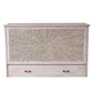 Key Largo Queen Size Wooden Cabinet Bed w/ Abaca Decor, USB Port, Drawer & 6-Inch Tri-fold Memory Foam Mattress - FREE SHIPPING !!!