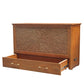 Key Largo Queen Size Wooden Cabinet Bed w/ Abaca Decor, USB Port, Drawer & 6-Inch Tri-fold Memory Foam Mattress - FREE SHIPPING !!!