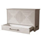 Fiji Queen Size Wooden Cabinet Bed w/ USB Port, Drawer & 6-Inch Tri-Fold Memory Foam Mattress - FREE SHIPPING !!!