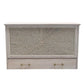 Key Largo Queen Size Wooden Cabinet Bed w/ Abaca Decor, USB Port, Drawer & 6-Inch Tri-fold Memory Foam Mattress - FREE SHIPPING !!!