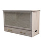 Key Largo Queen Size Wooden Cabinet Bed w/ Abaca Decor, USB Port, Drawer & 6-Inch Tri-fold Memory Foam Mattress - FREE SHIPPING !!!