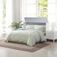 Kona Queen Size Wooden Cabinet Bed w/ Rattan Decor, USB Port, Drawer & 6-Inch Tri-fold Memory Foam Mattress - FREE SHIPPING !!!