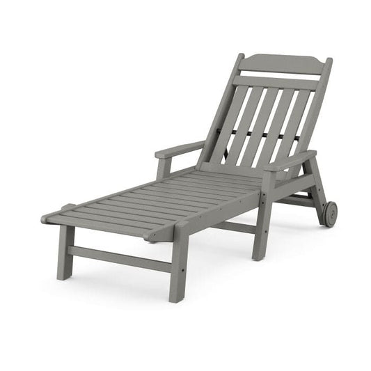 Polywood - Country Living Chaise with Arms & Wheels - FREE SHIPPING