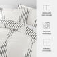 Diamond Stripe Patterned Down-Alternative Comforter Set