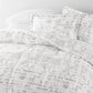 Distressed Field Patterned Down-Alternative Comforter Set