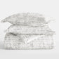 Distressed Field Patterned Down-Alternative Comforter Set