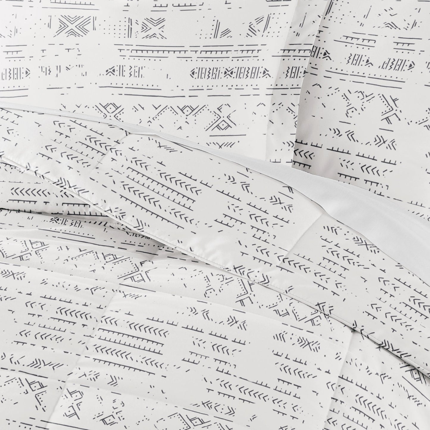 Distressed Field Patterned Down-Alternative Comforter Set