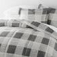 Gingham Patterned Down-Alternative Comforter Set