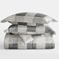 Gingham Patterned Down-Alternative Comforter Set