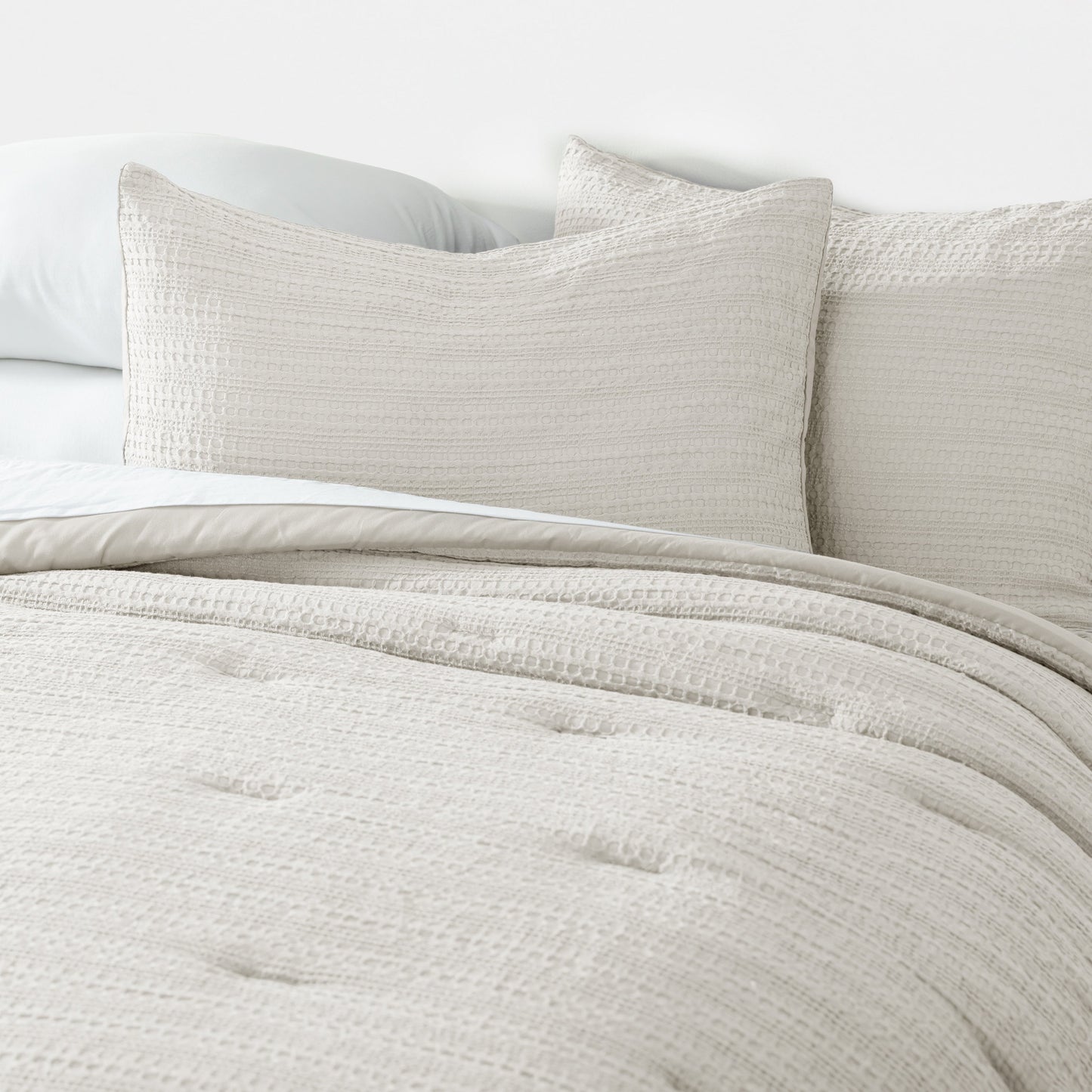 Waffle Textured Down-Alternative Comforter Set