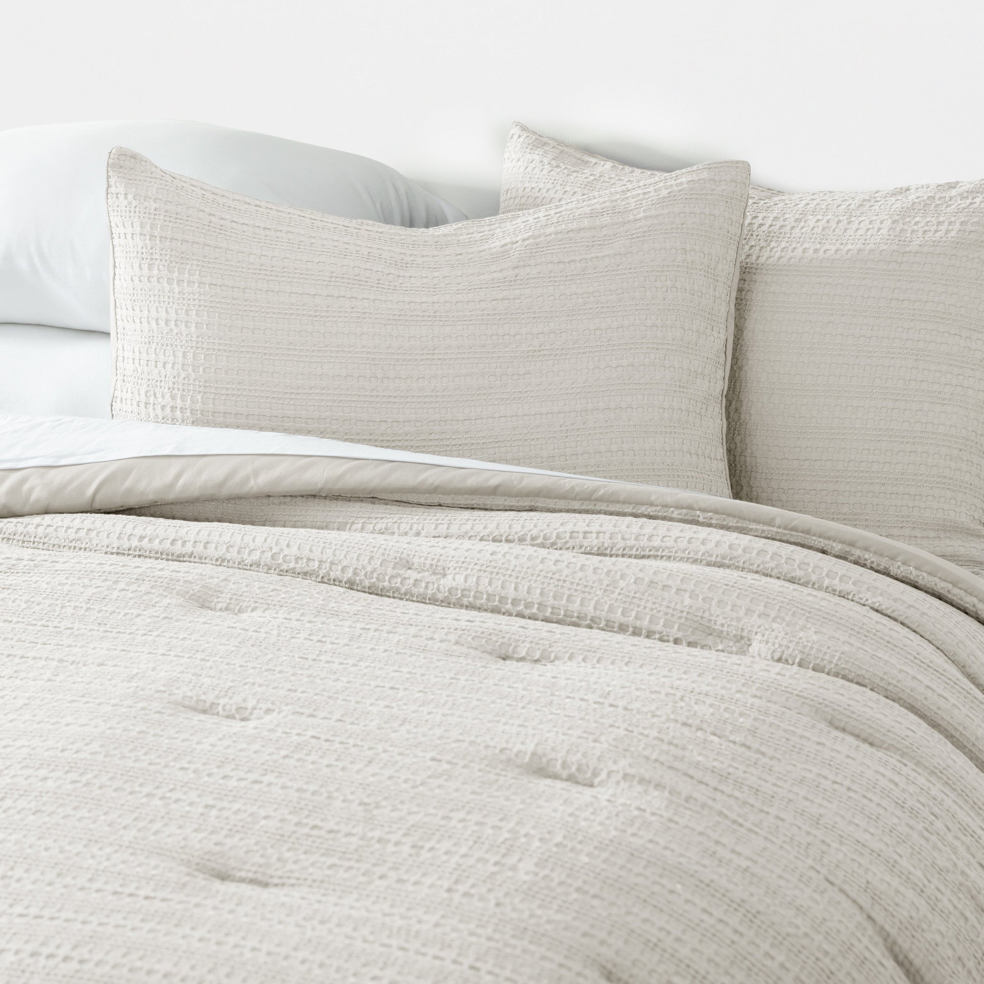 Waffle Textured Down-Alternative Comforter Set