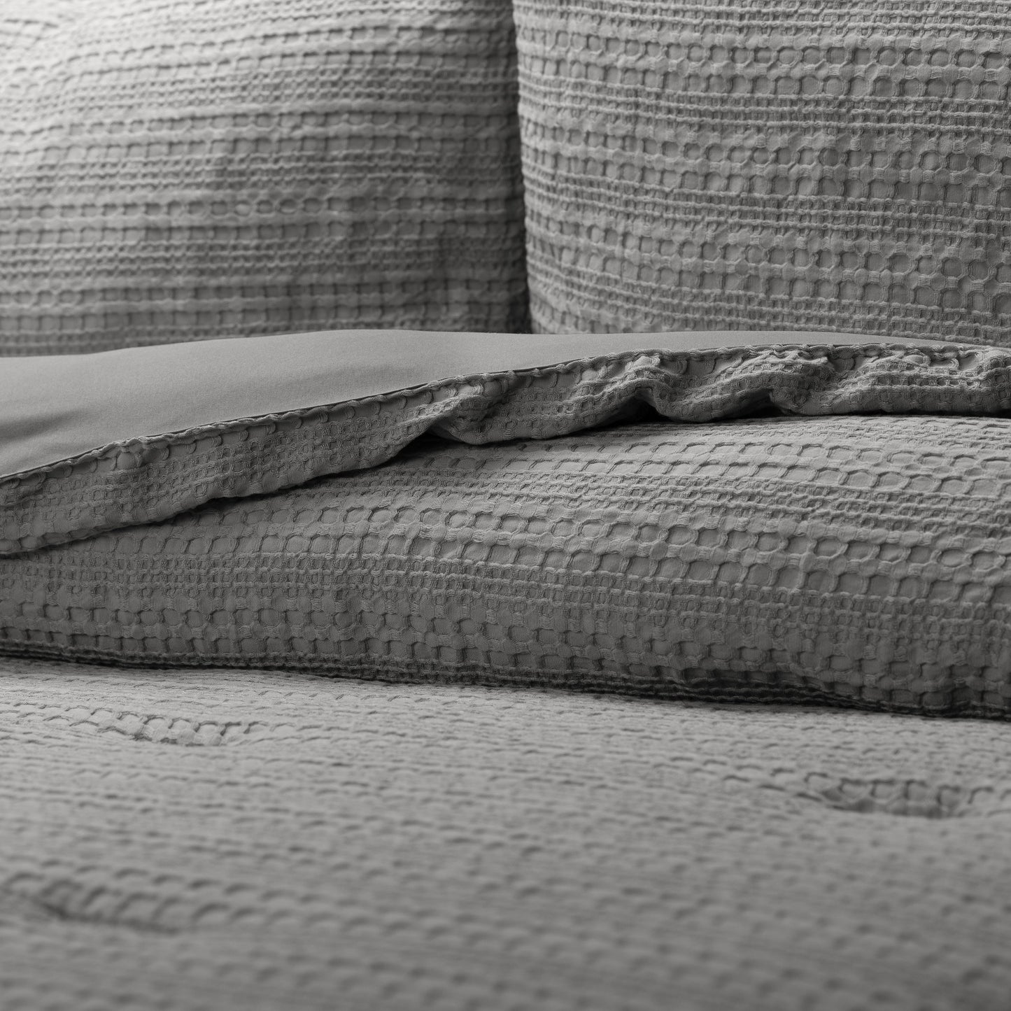Waffle Textured Down-Alternative Comforter Set