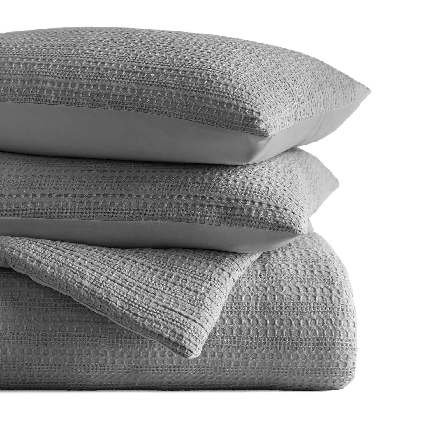 Waffle Textured Down-Alternative Comforter Set