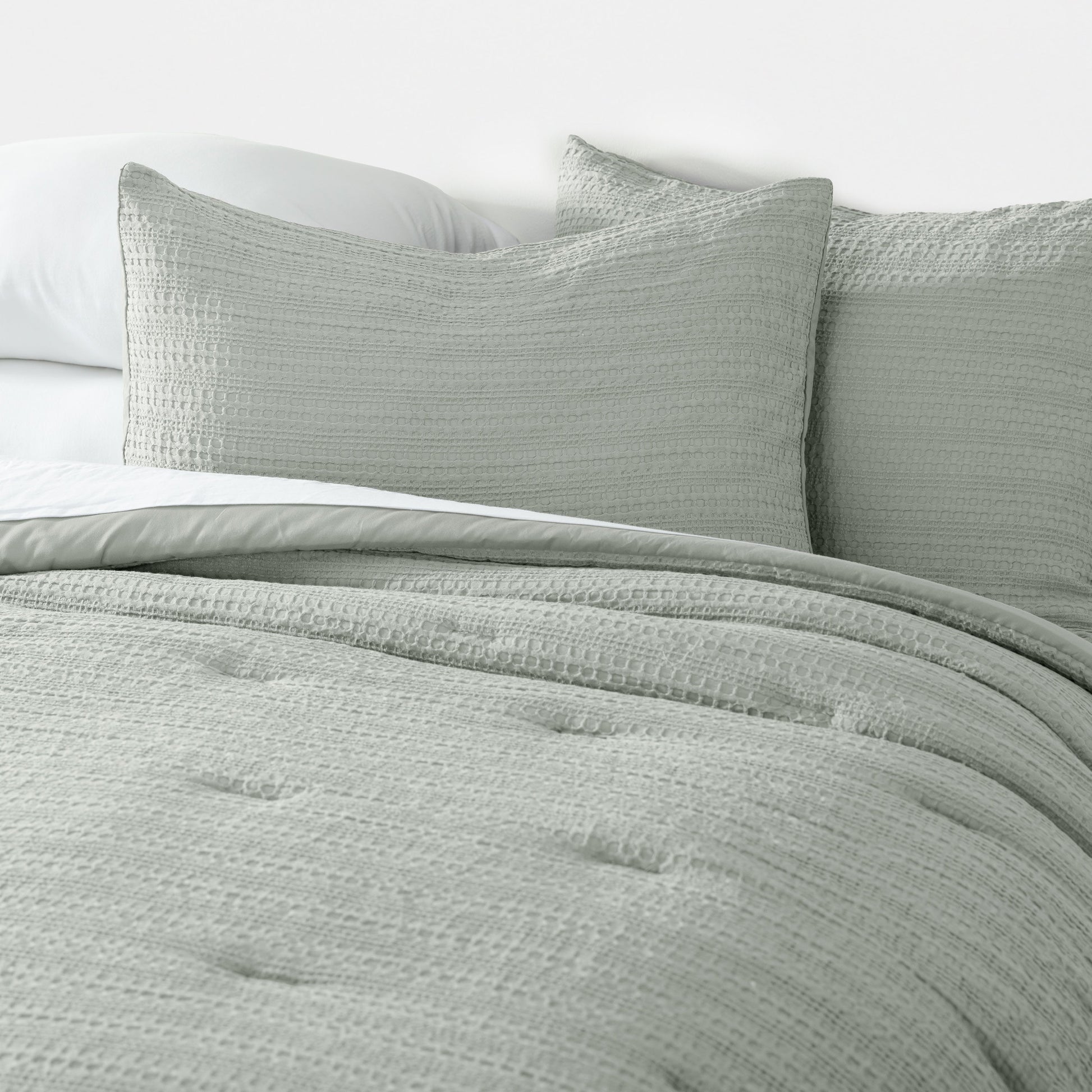 Waffle Textured Down-Alternative Comforter Set
