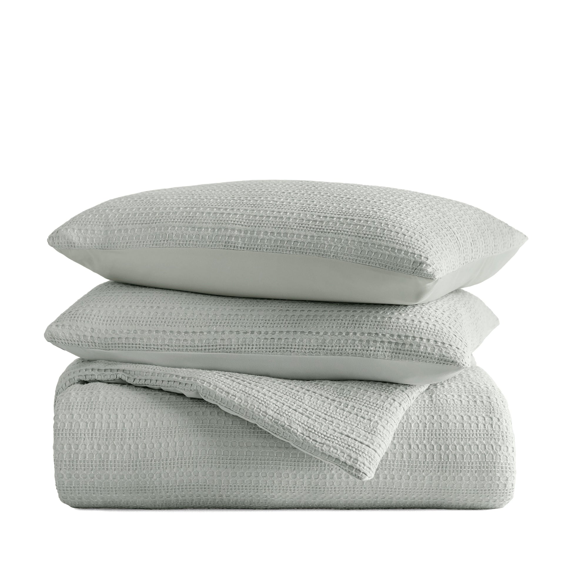 Waffle Textured Down-Alternative Comforter Set