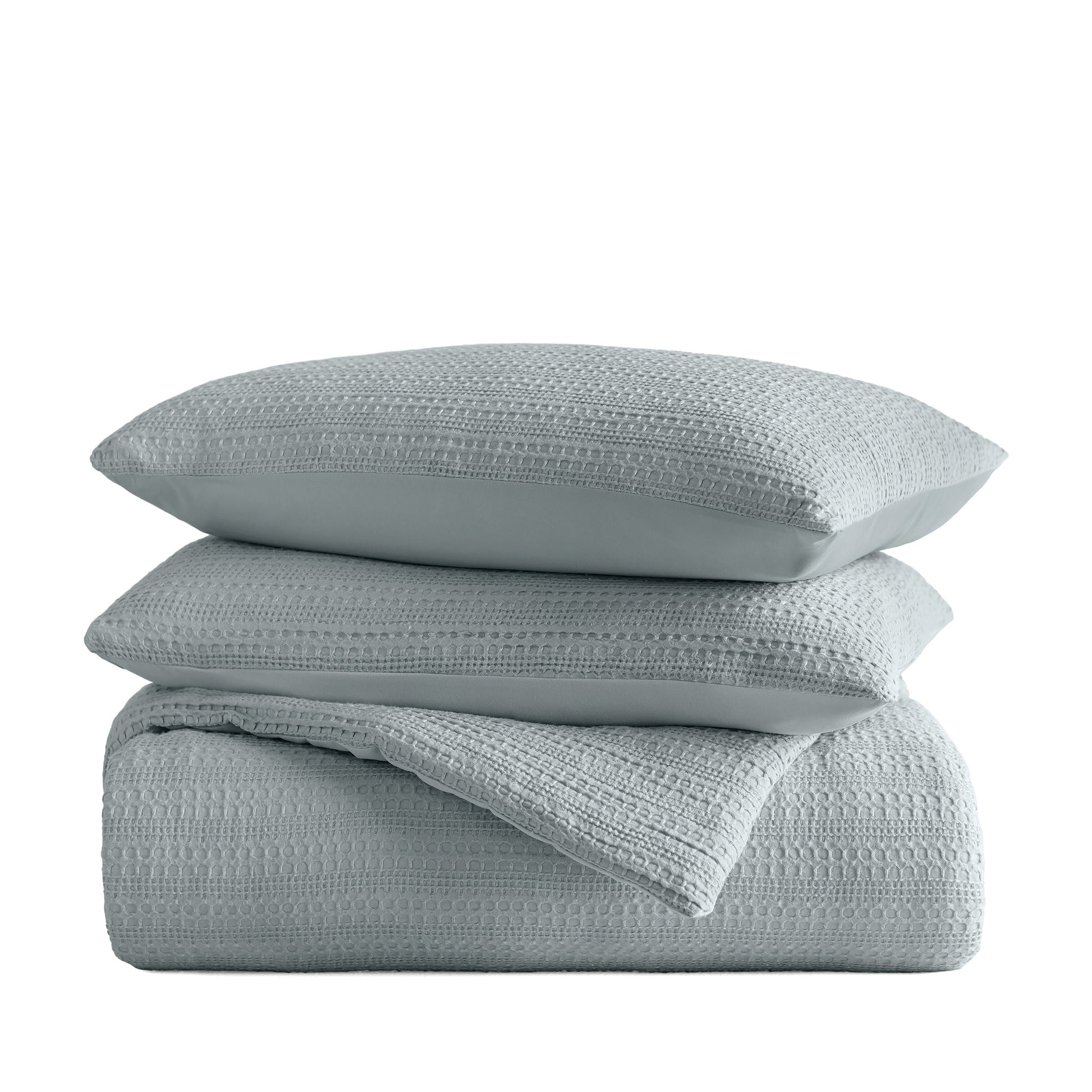 Waffle Textured Down-Alternative Comforter Set