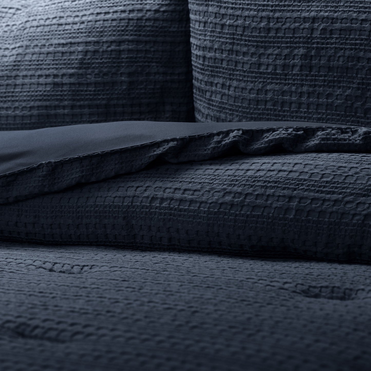 Waffle Textured Down-Alternative Comforter Set